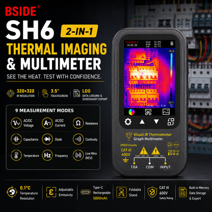 2-in-1 Thermal Imager & Digital Multimeter
