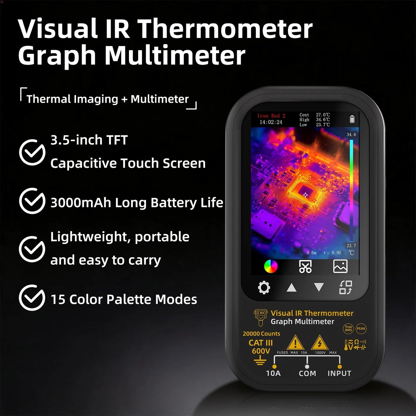 2-in-1 Thermal Imager & Digital Multimeter