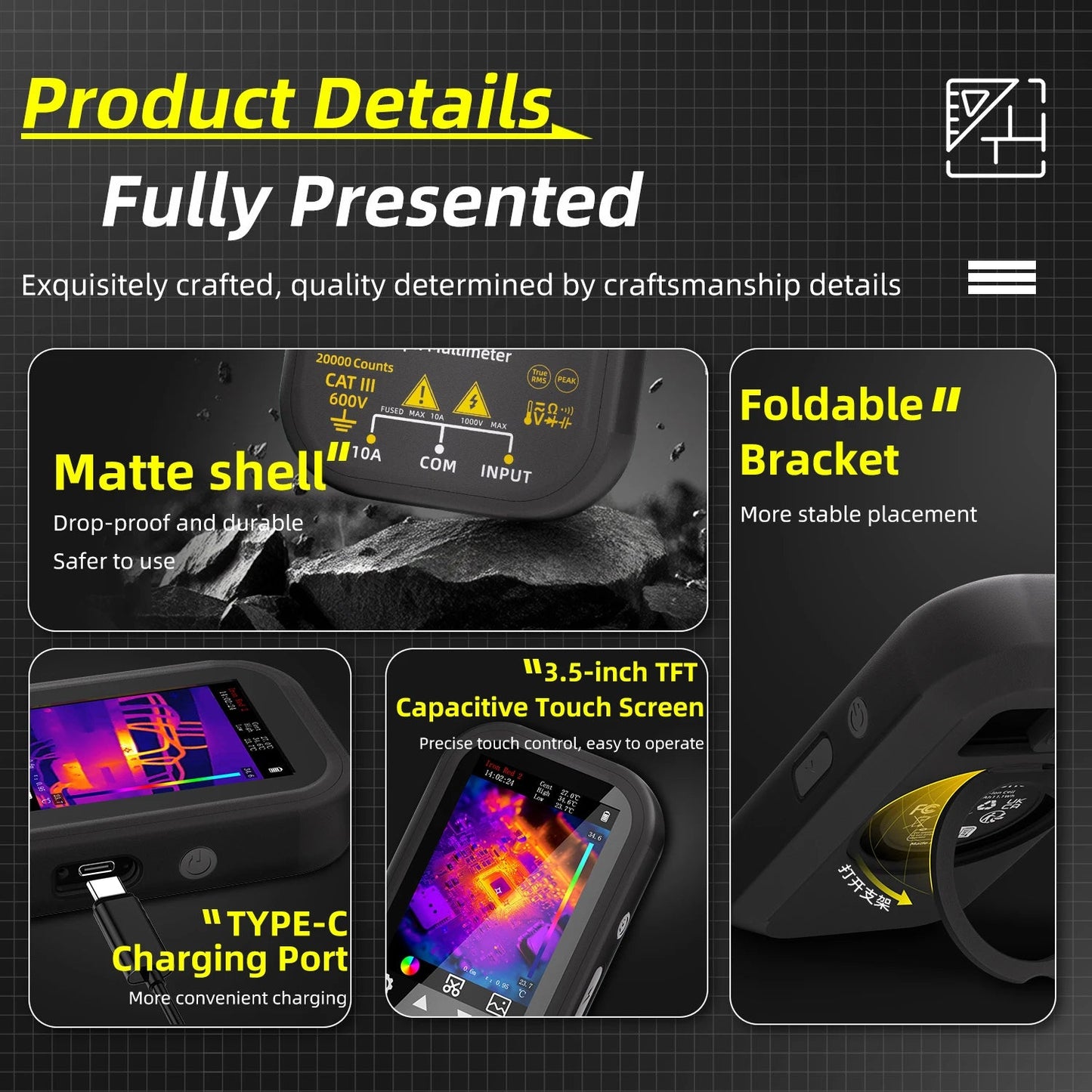 2-in-1 Thermal Imager & Digital Multimeter